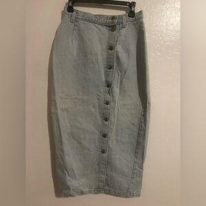 Vivaldi Jeanwear Vintage Maxi Denim Skirt Size W28